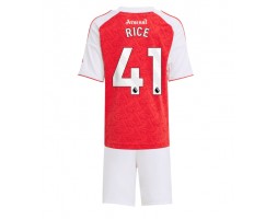Arsenal Declan Rice #41 Hemmaställ Barn 2025-26 Kortärmad (+ Korta byxor)